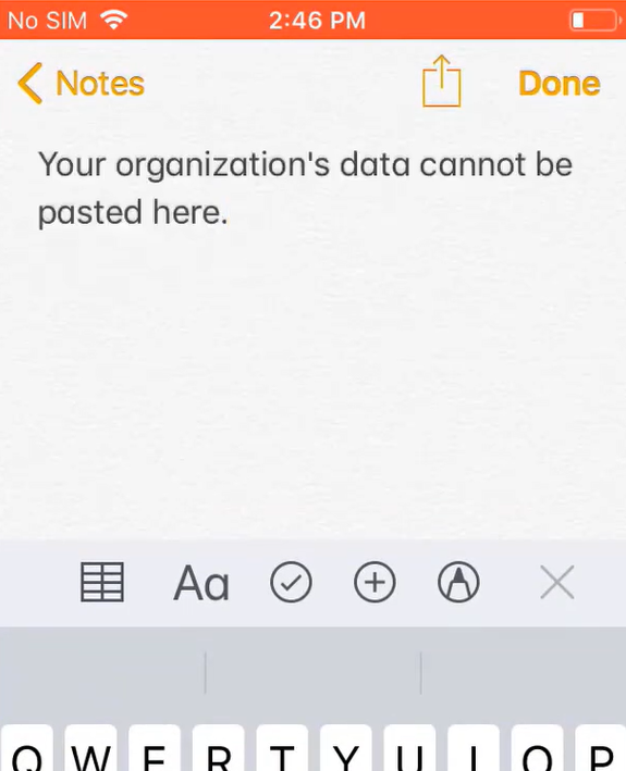 Your Organization's Data Cannot Be Pasted Here.